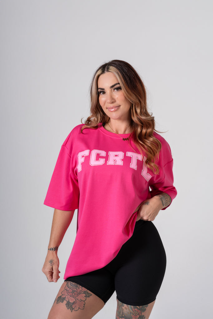 Over Size Tee - Hot Pink