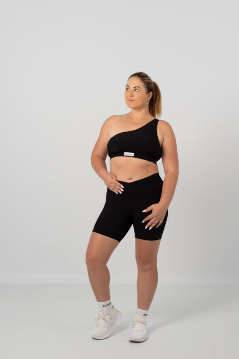 Ribbed Bike Shorts Black