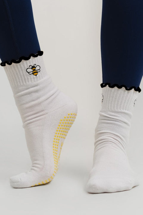 Pilates Grip Socks | Bumble Bee
