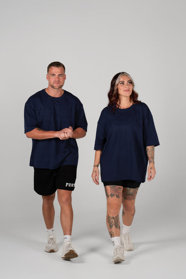 Over Size Tee - Navy Blue