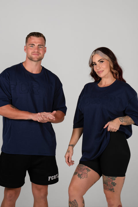 Over Size Tee - Navy Blue