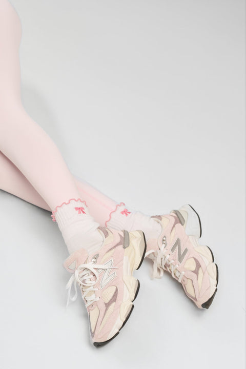 Crew Socks - Pink Bow