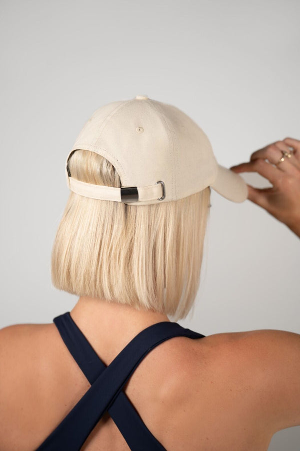 College Logo Cap - Cream