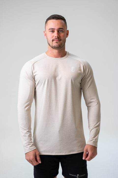 Mens Long Sleeve Beige