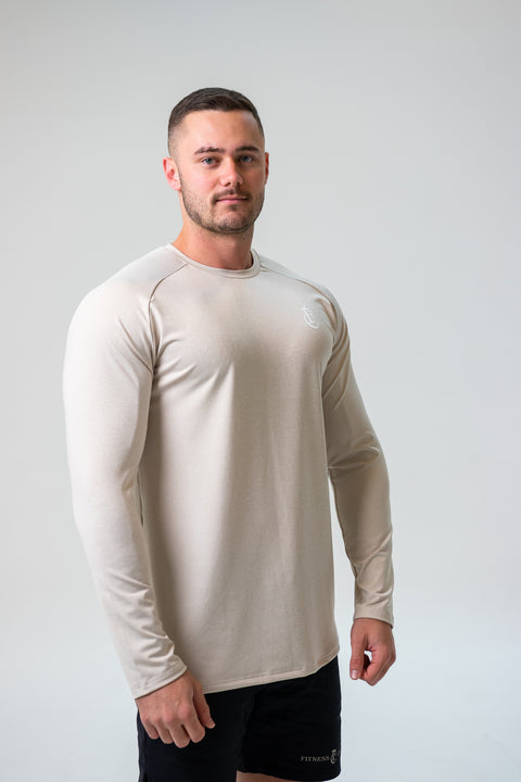 Mens Long Sleeve Beige