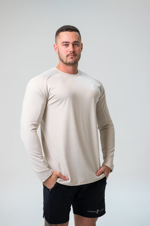 Mens Long Sleeve Beige