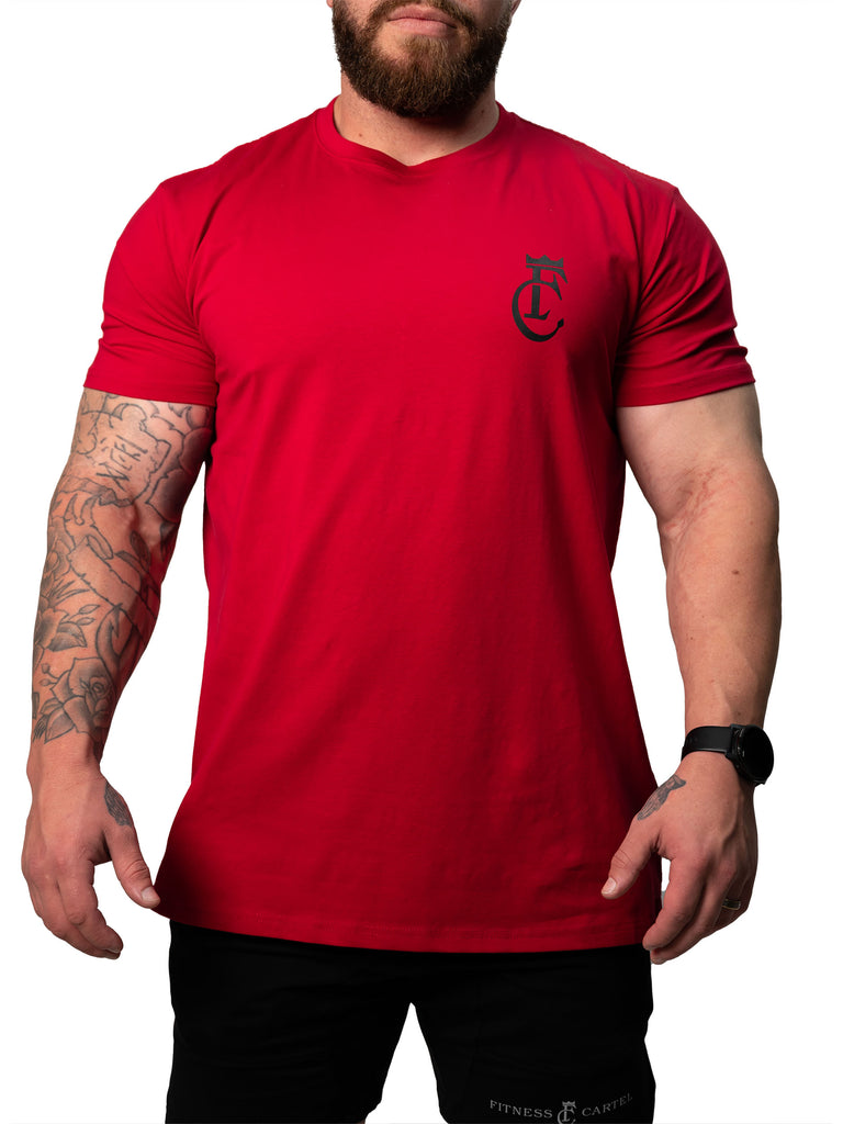 Gym red t shirt sale