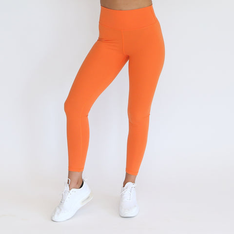 Full Length Scrunch Tights Orange