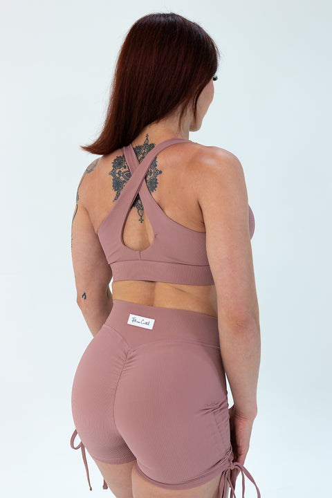 Ribbed Isabella Top Light Brown